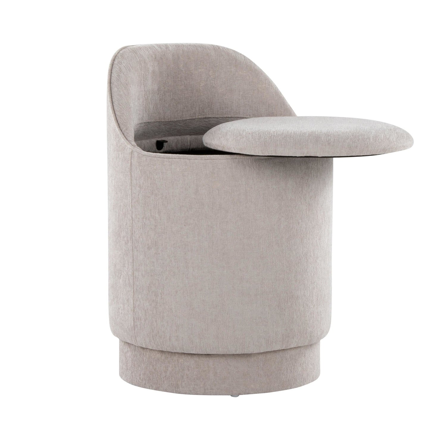 Lumisource Marla 18" Upholstered Vanity Stool