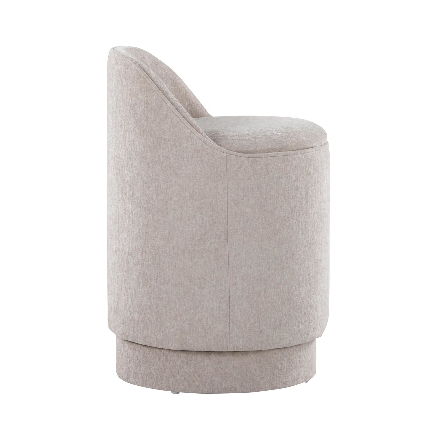 Lumisource Marla 18" Upholstered Vanity Stool