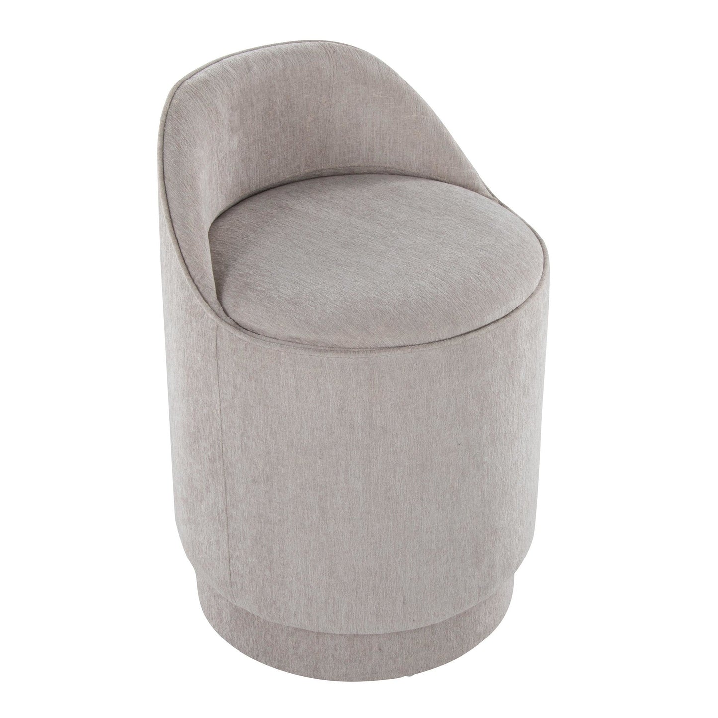 Lumisource Marla 18" Upholstered Vanity Stool