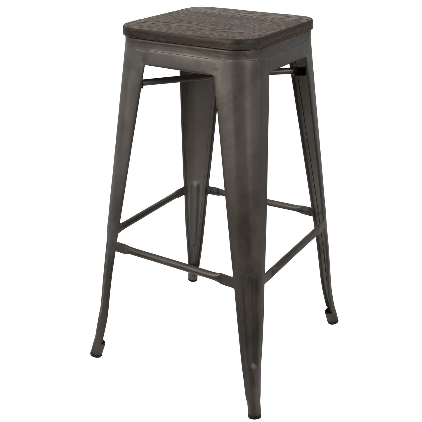 Majestic Office Furniture 30" Fixed-Height Barstool - Set of 2