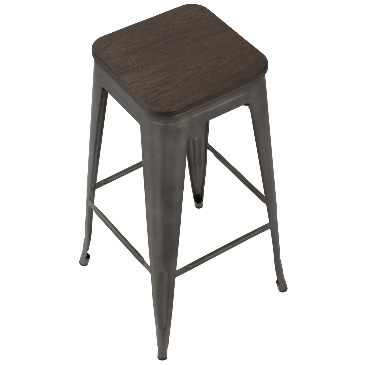 Majestic Office Furniture 30" Fixed-Height Barstool - Set of 2