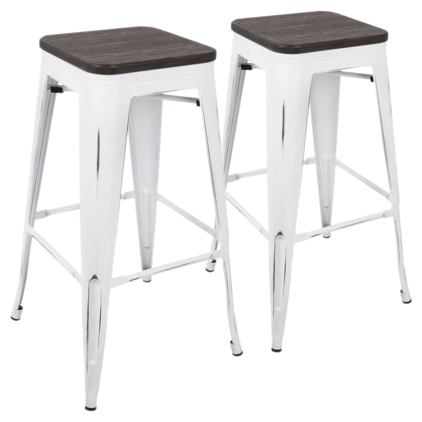 Majestic Office Furniture 30" Fixed-Height Barstool - Set of 2