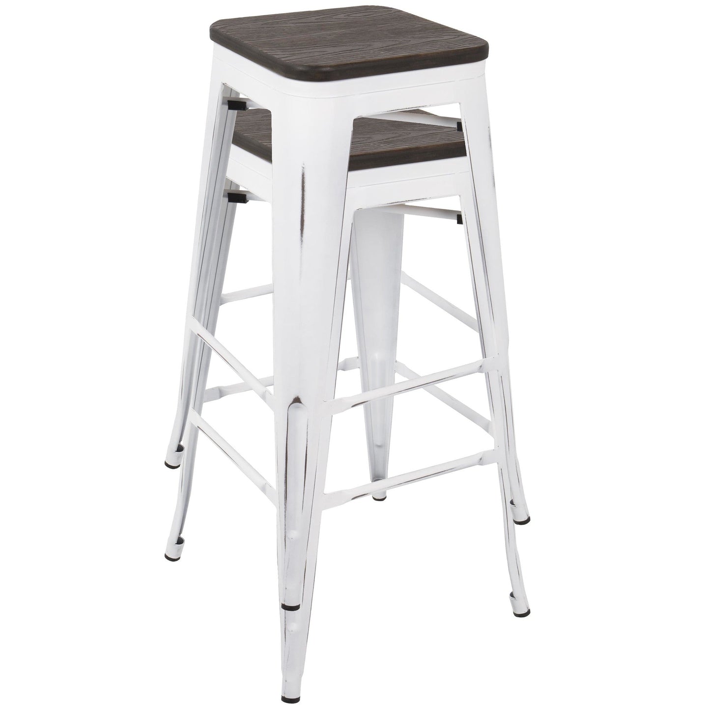 Majestic Office Furniture 30" Fixed-Height Barstool - Set of 2