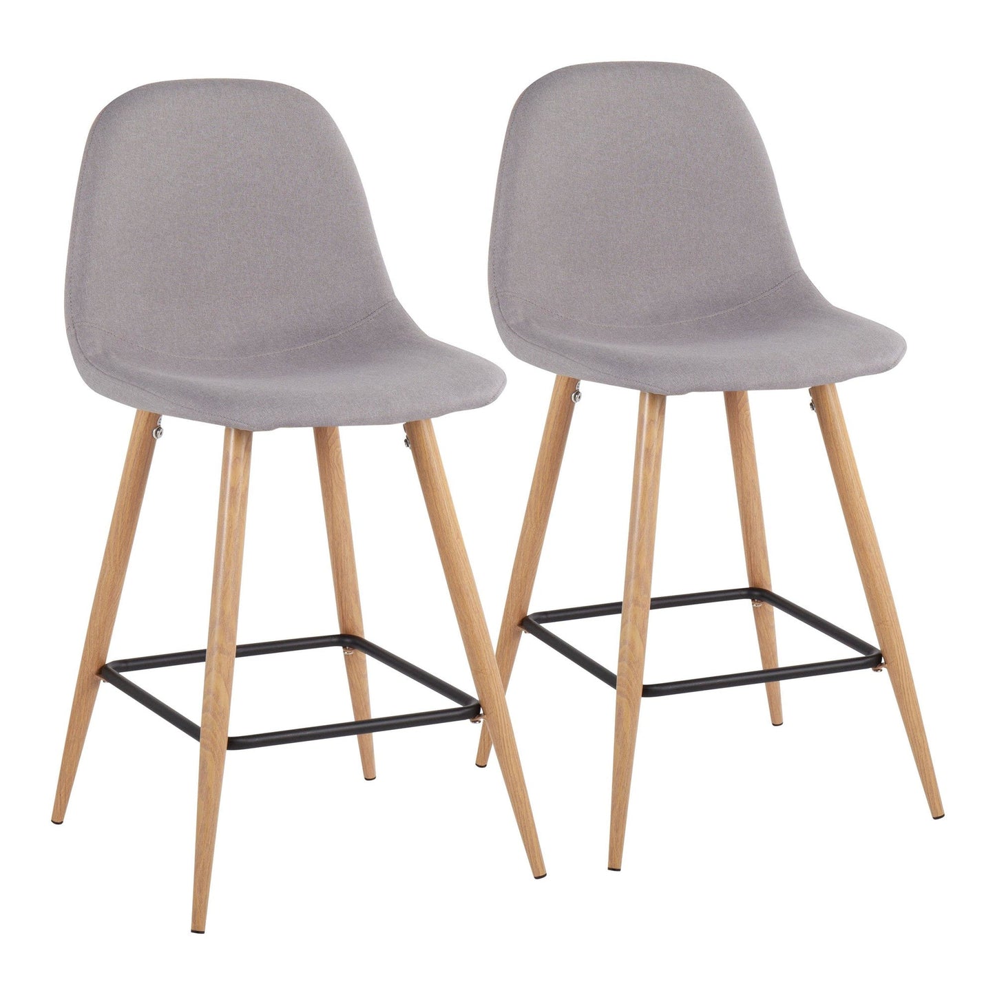 Majestic Office Furniture 24" Fixed-Height Counter Stool - Set of 2