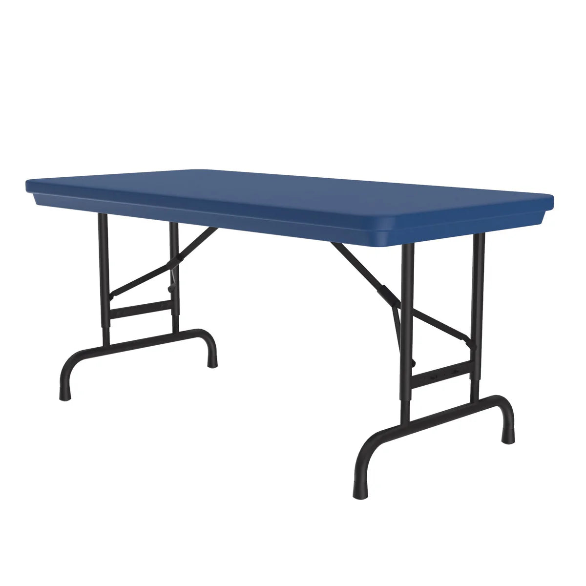 Heavy Duty Commercial Plastic Folding Table — Adjustable Height