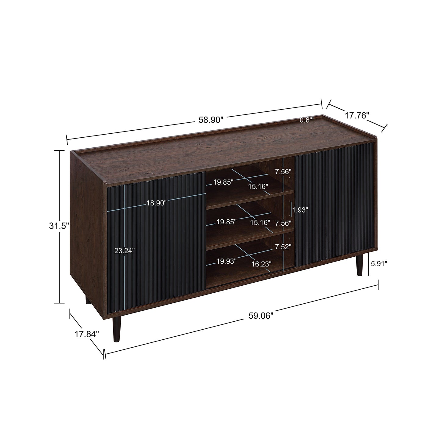Manhattan Comfort Duane Sideboard