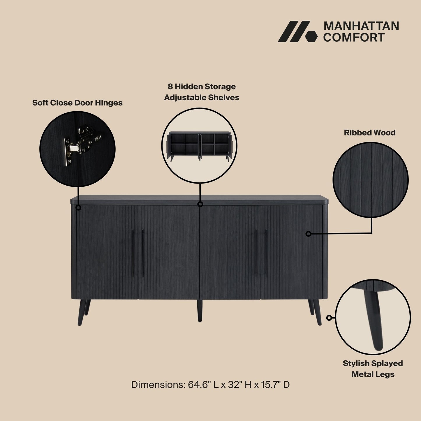 Manhattan Comfort Jodie Sideboard