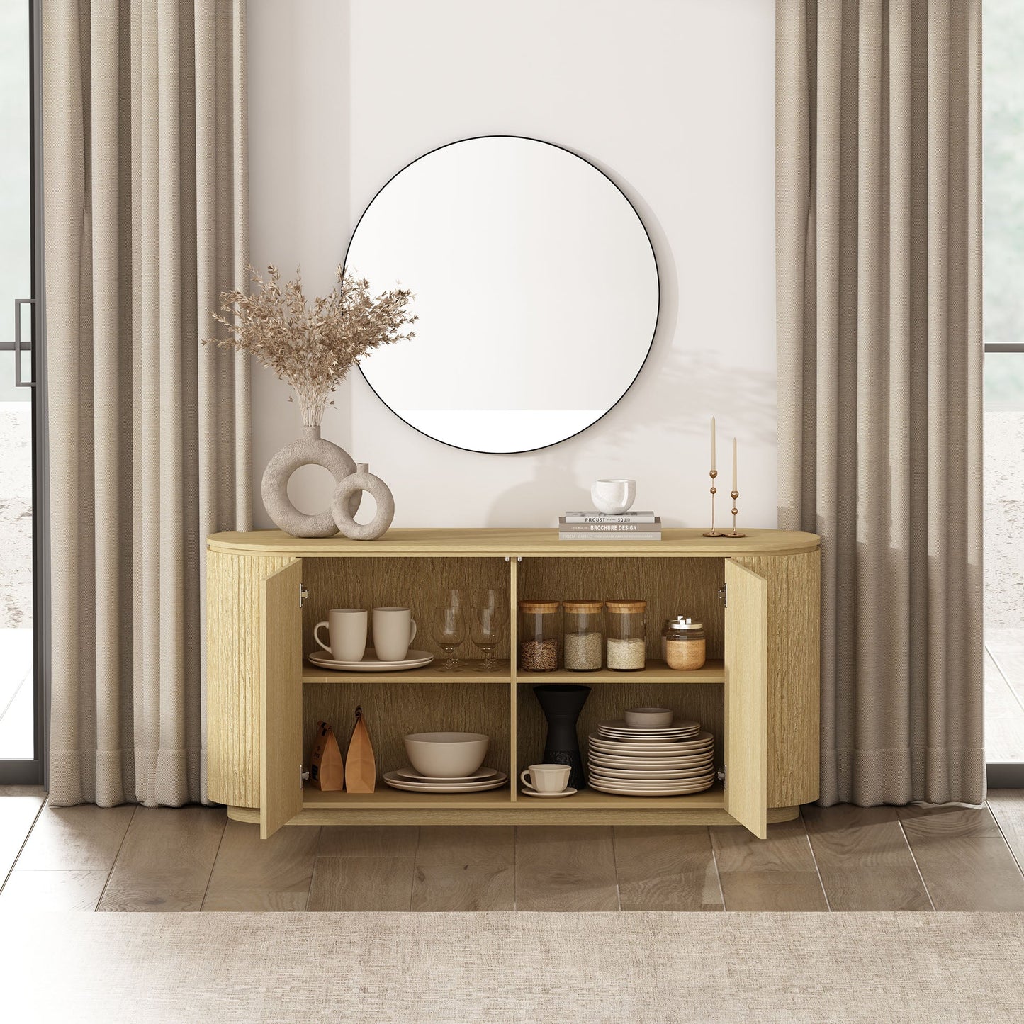 Manhattan Comfort Olivia 60" Sideboard