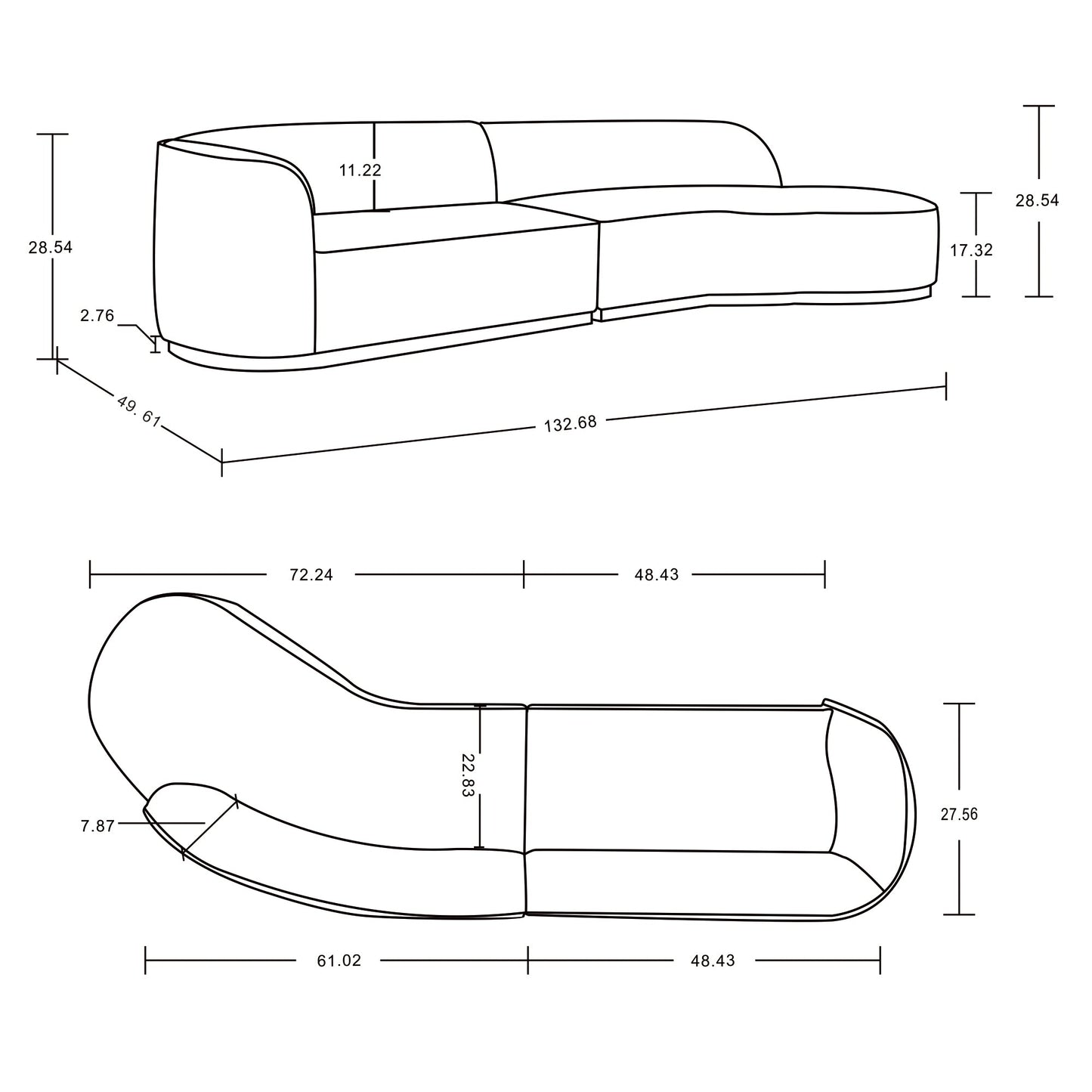 Manhattan Comfort Daria Sofa