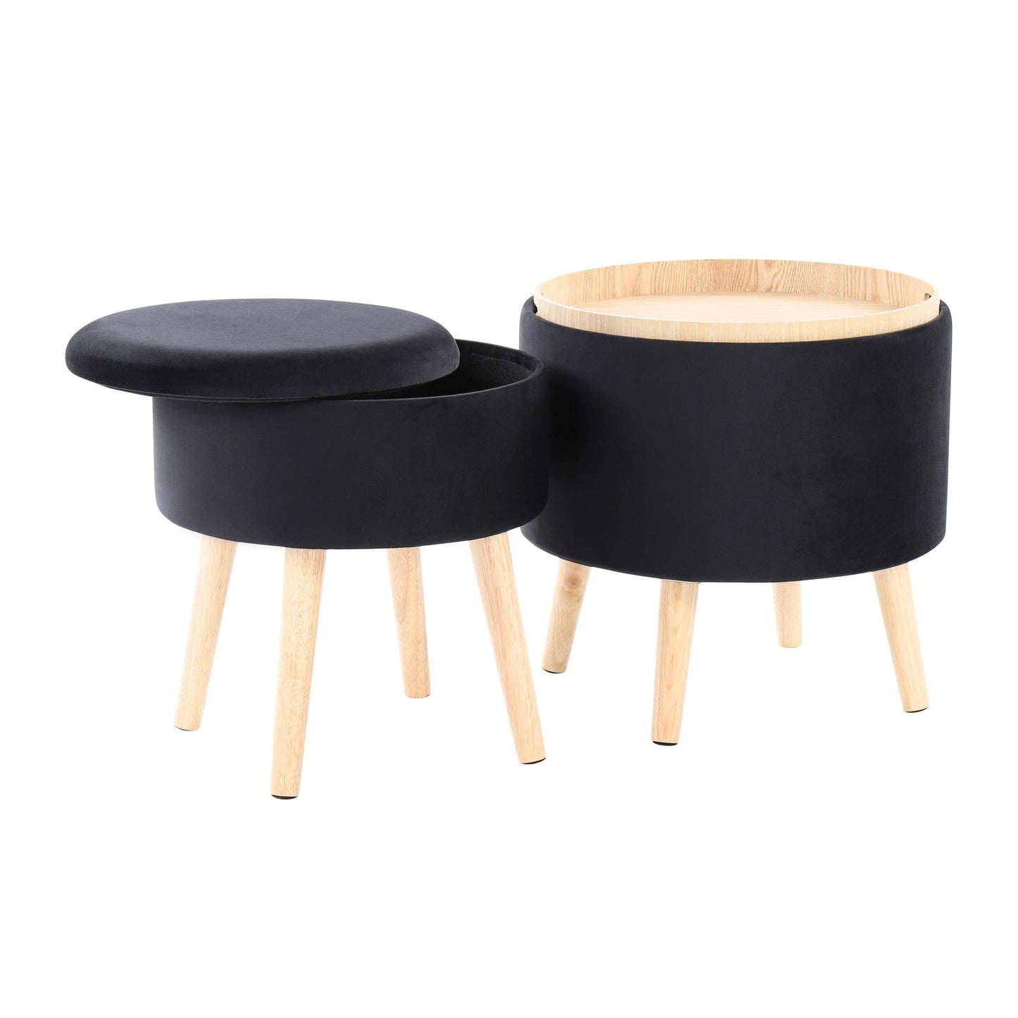 Lumisource Tray Storage Ottoman Set
