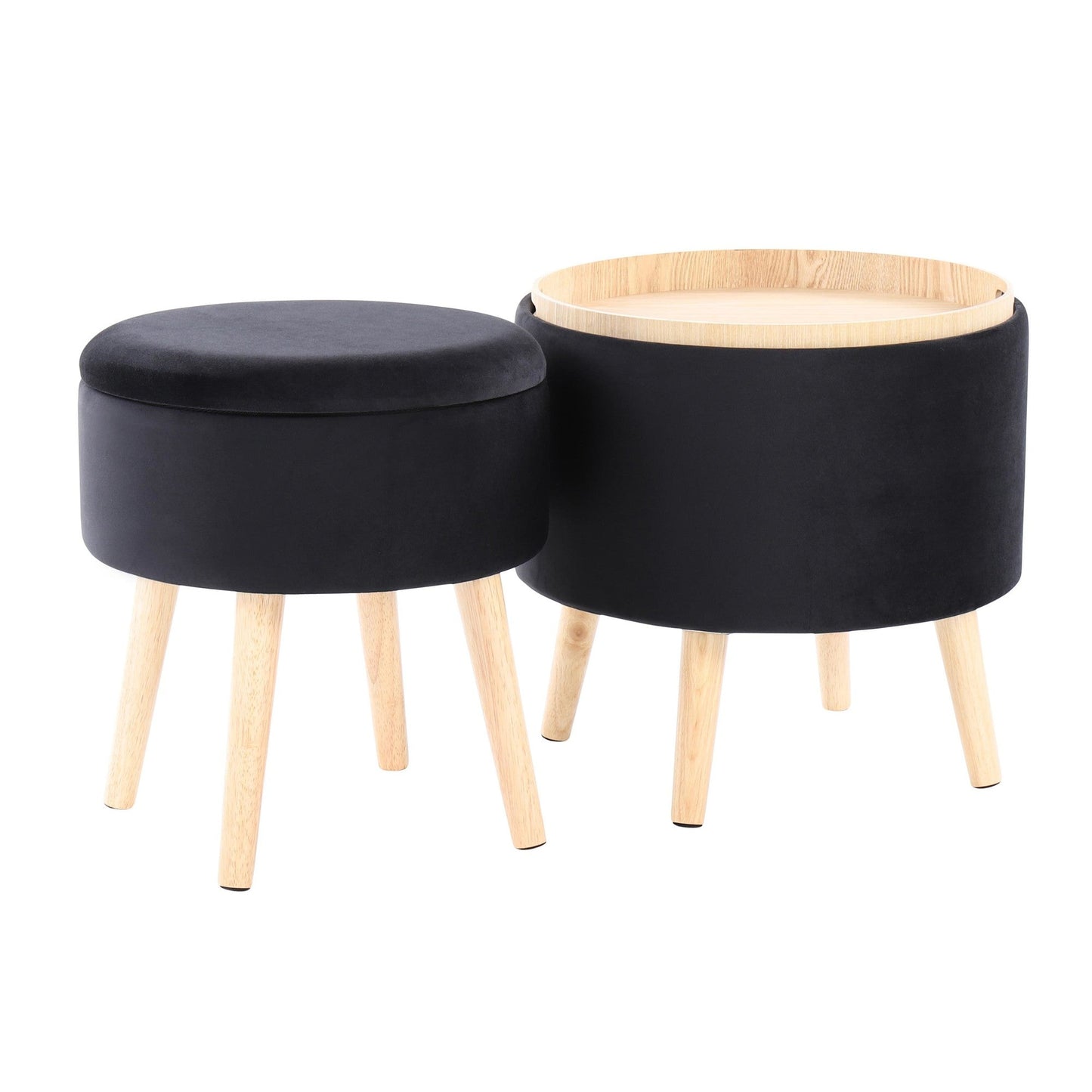 Lumisource Tray Storage Ottoman Set