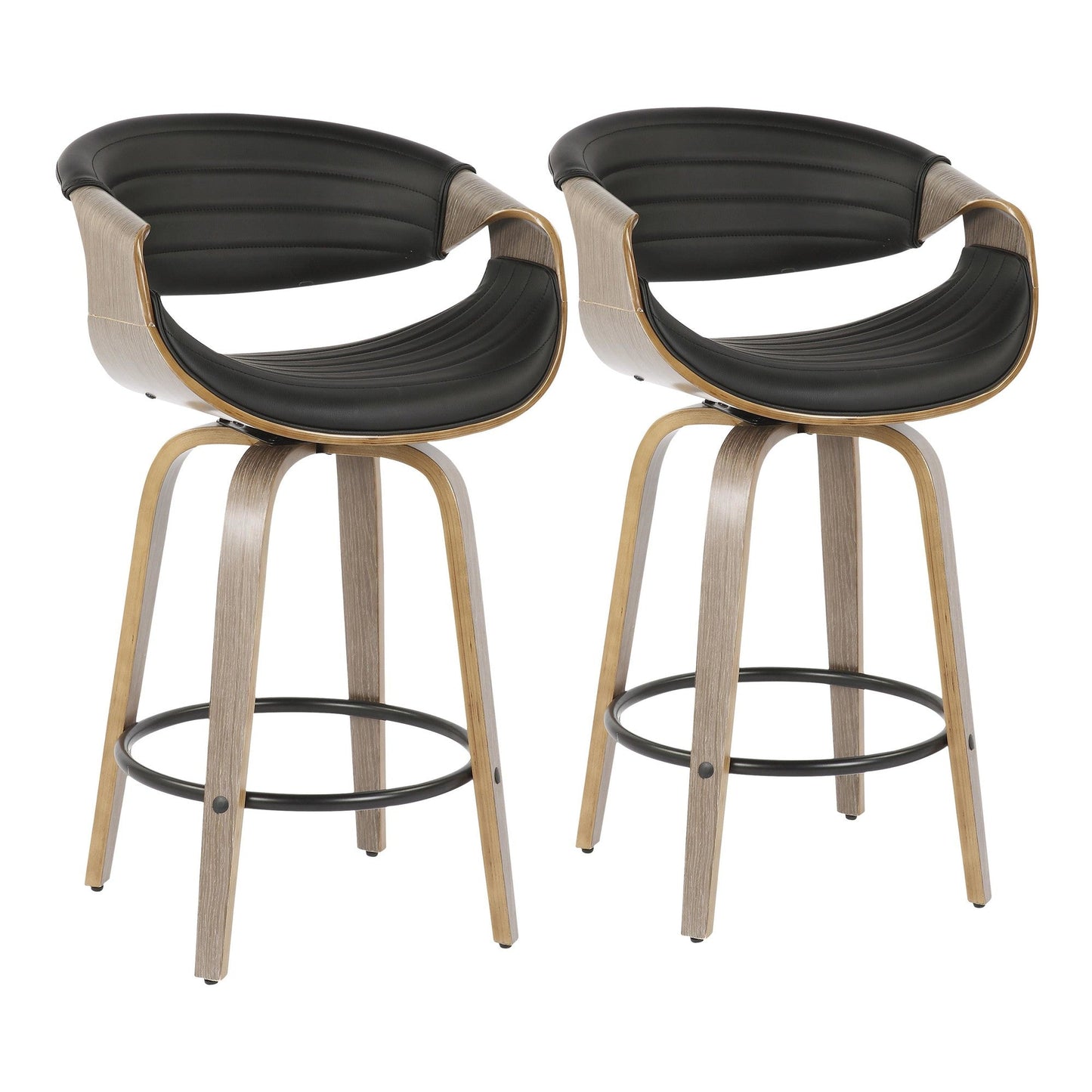 Majestic Office Furniture 26" Fixed-Height Counter Stool - Set of 2