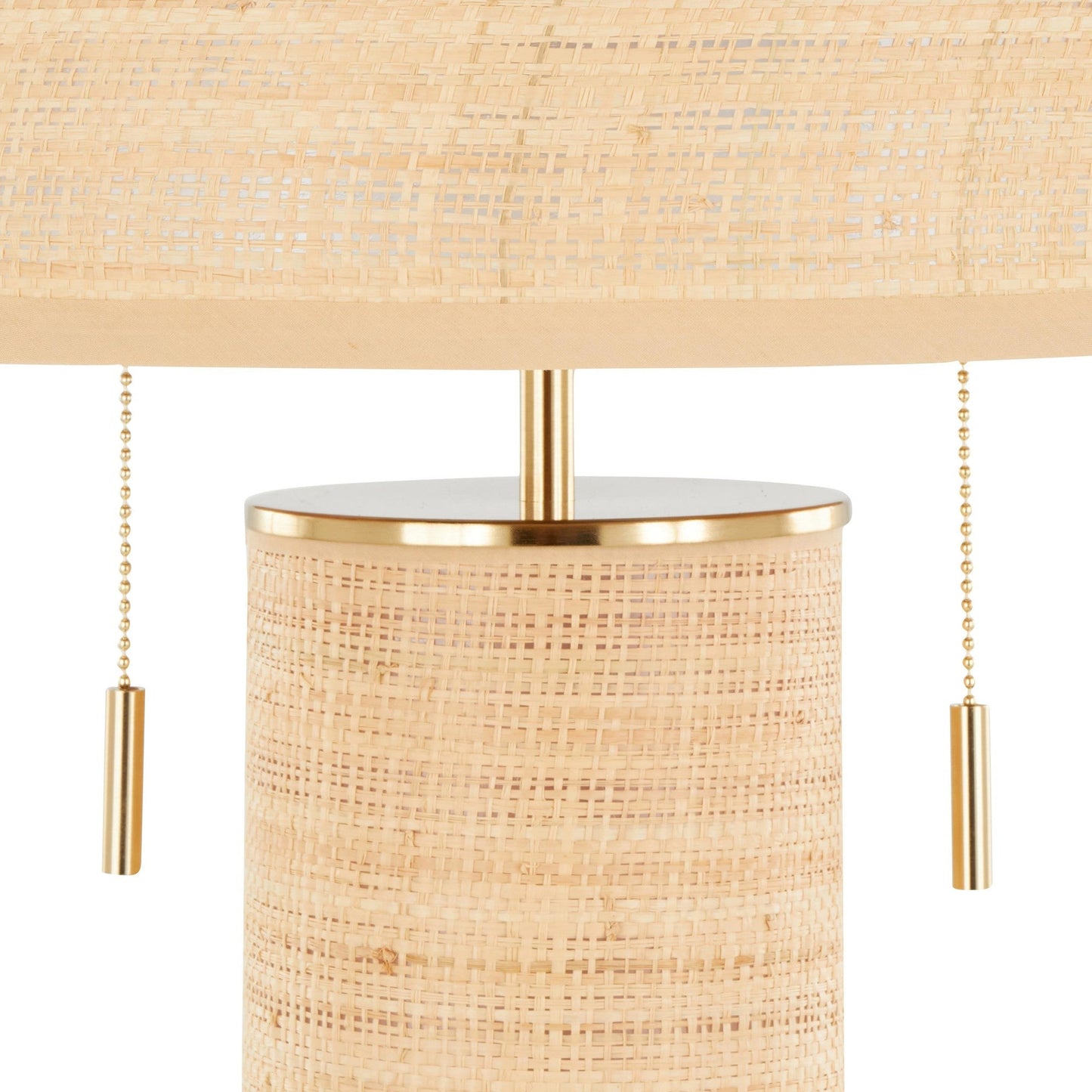 Lumisource Cylinder Rattan 29" Table Lamp