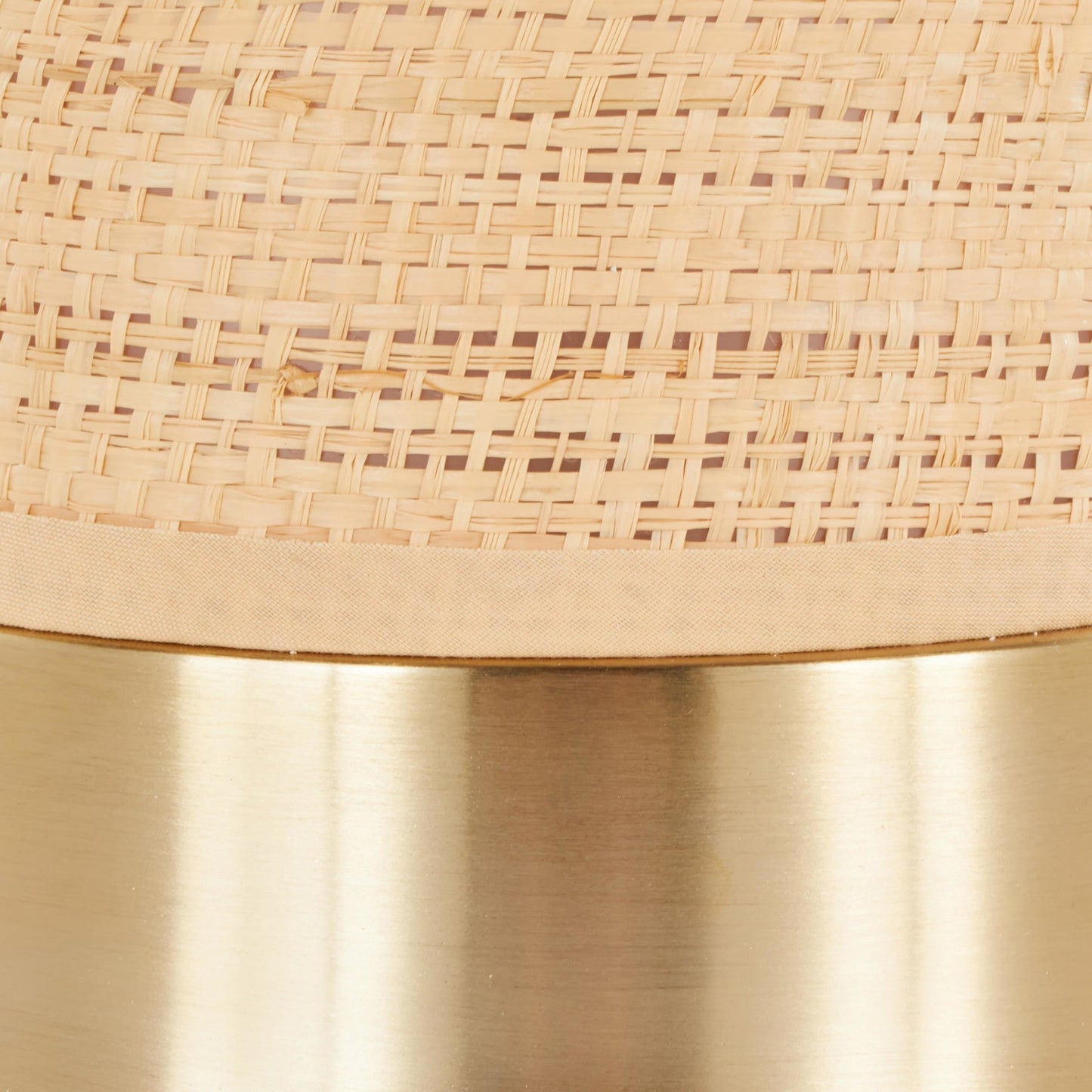 Lumisource Cylinder Rattan 29" Table Lamp