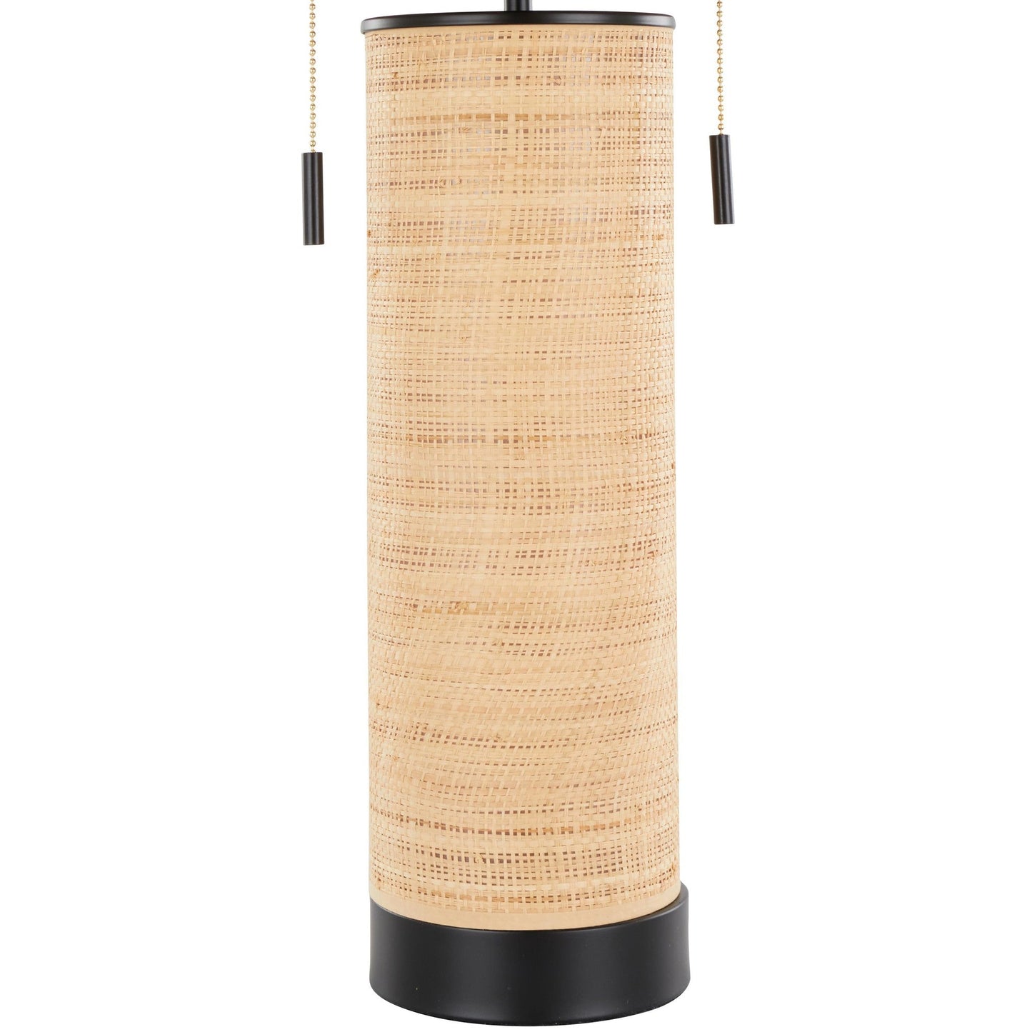 Lumisource Cylinder Rattan 29" Table Lamp