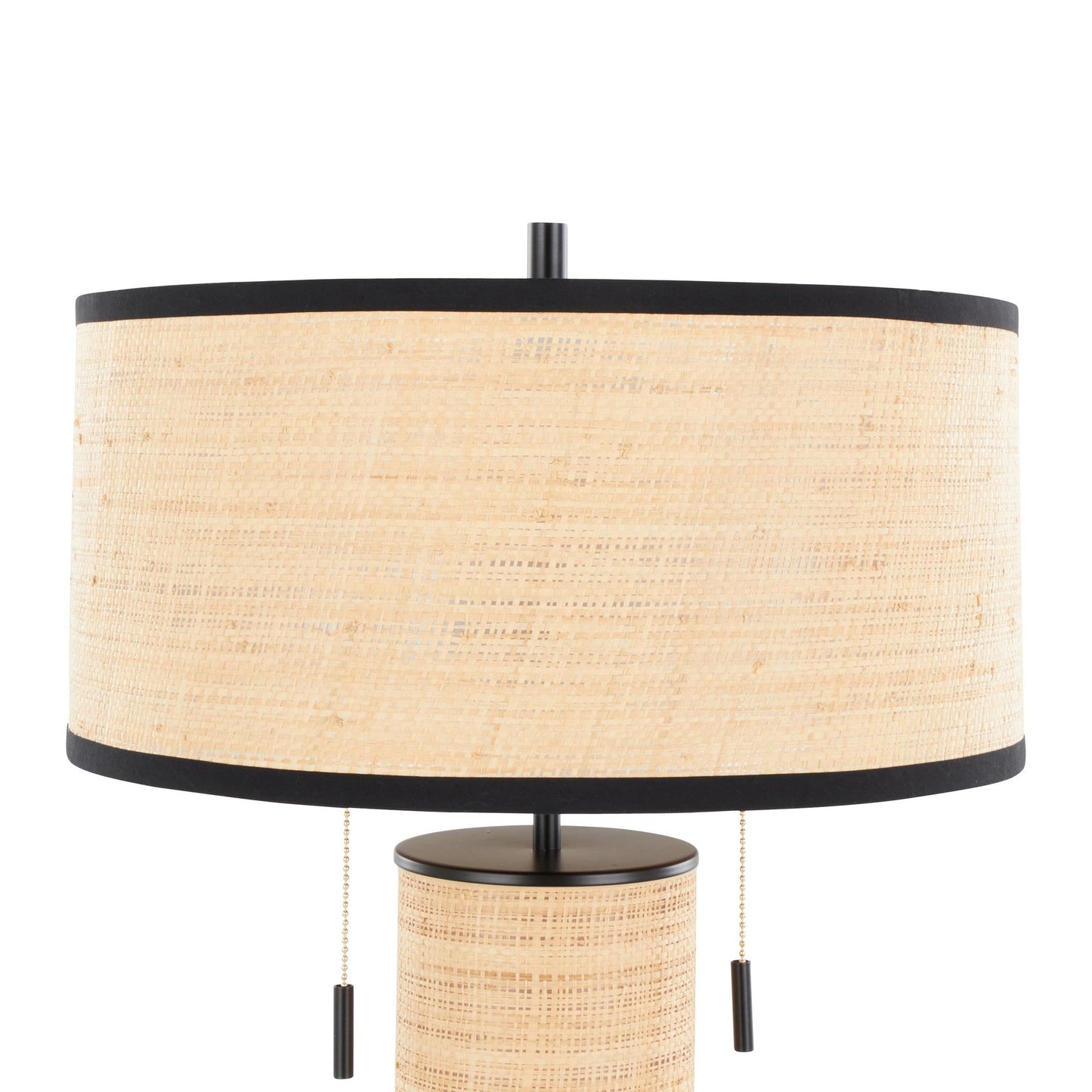 Lumisource Cylinder Rattan 29" Table Lamp