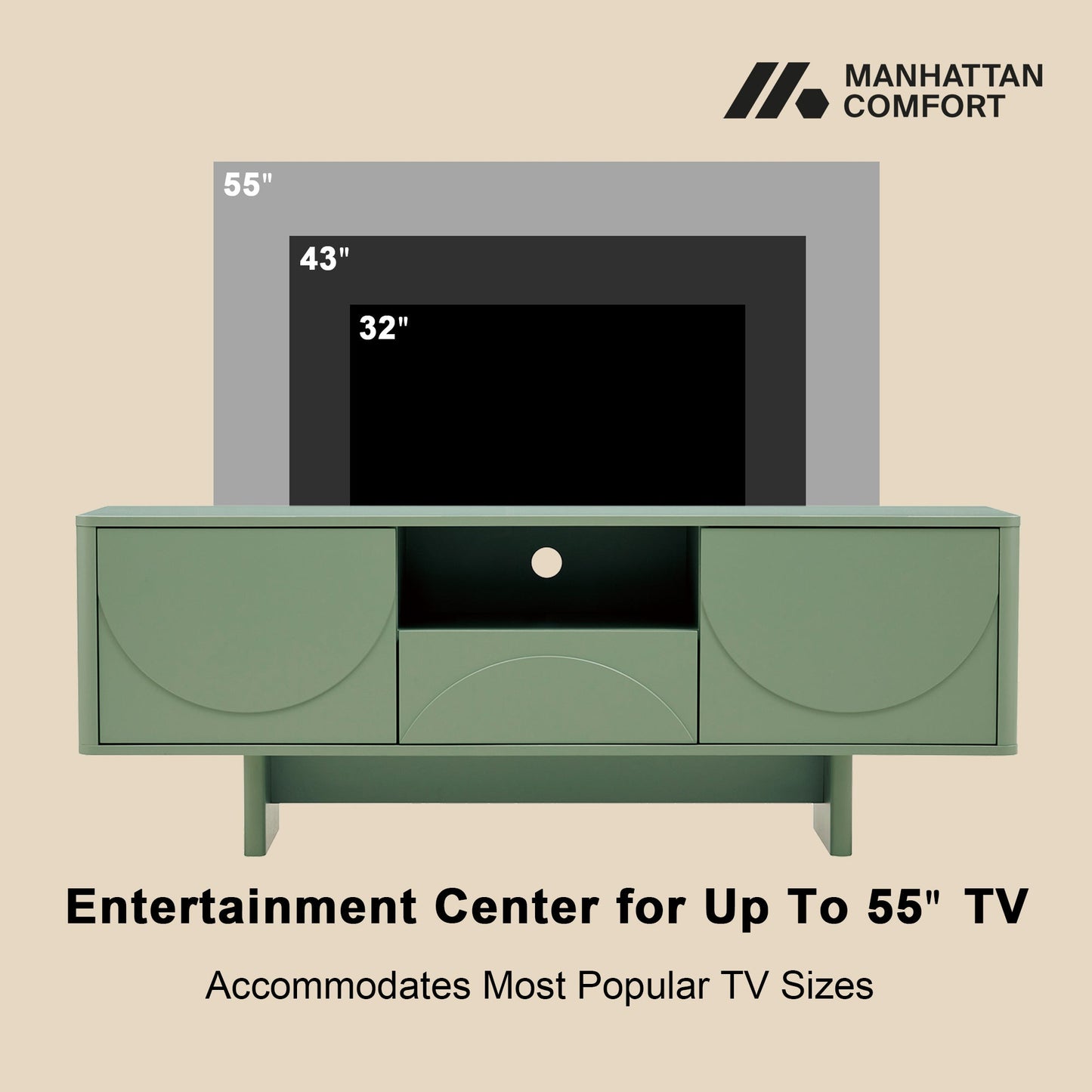 Manhattan Comfort Ella 59" TV Stand