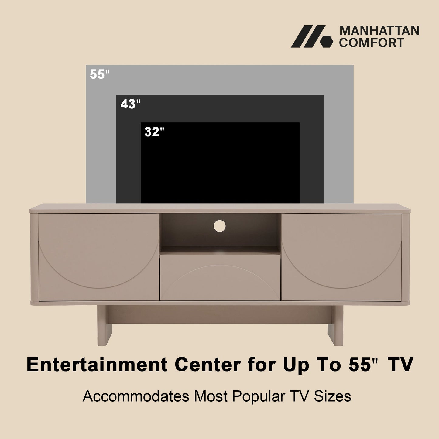 Manhattan Comfort Ella 59" TV Stand