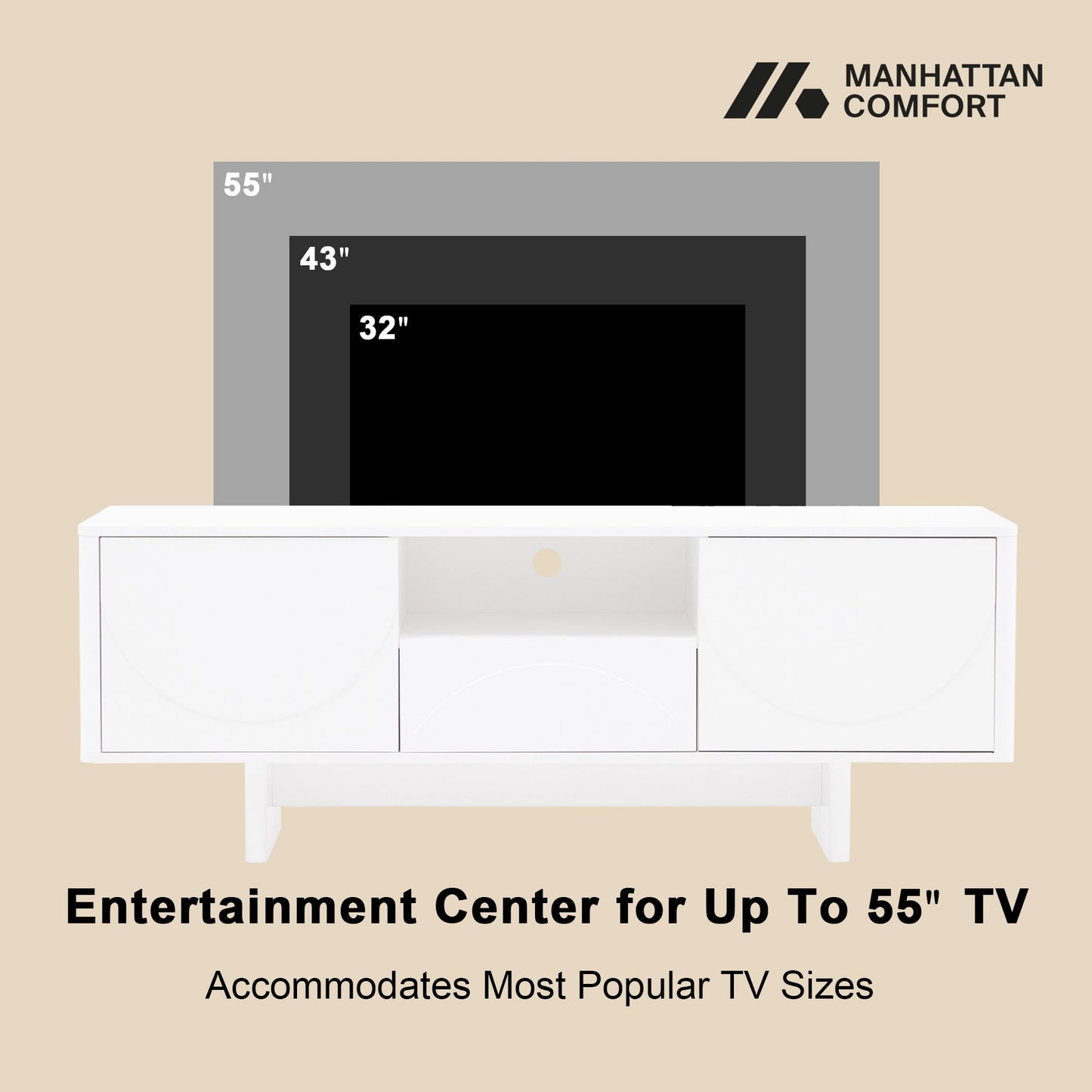 Manhattan Comfort Ella 59" TV Stand