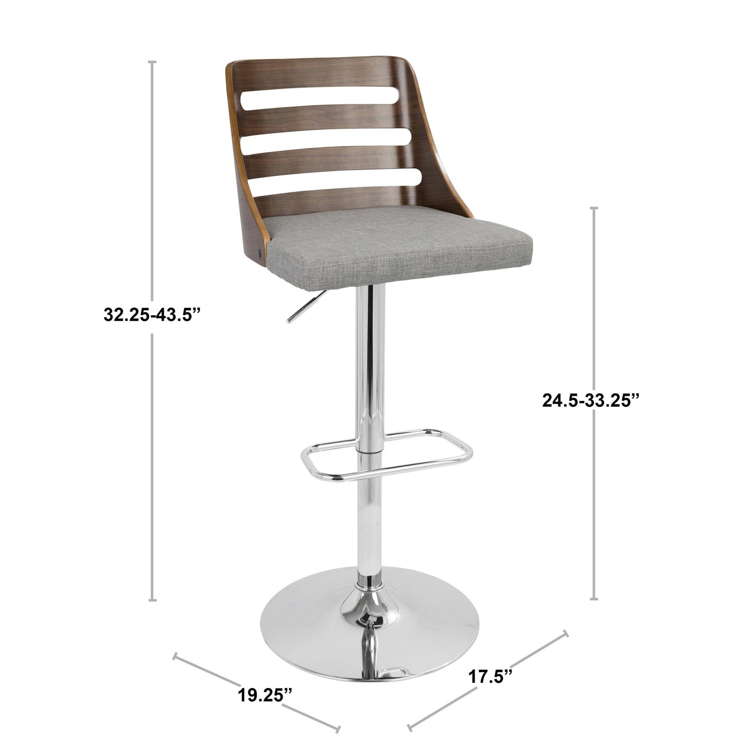 Majestic Office Furniture Adjustable Barstool