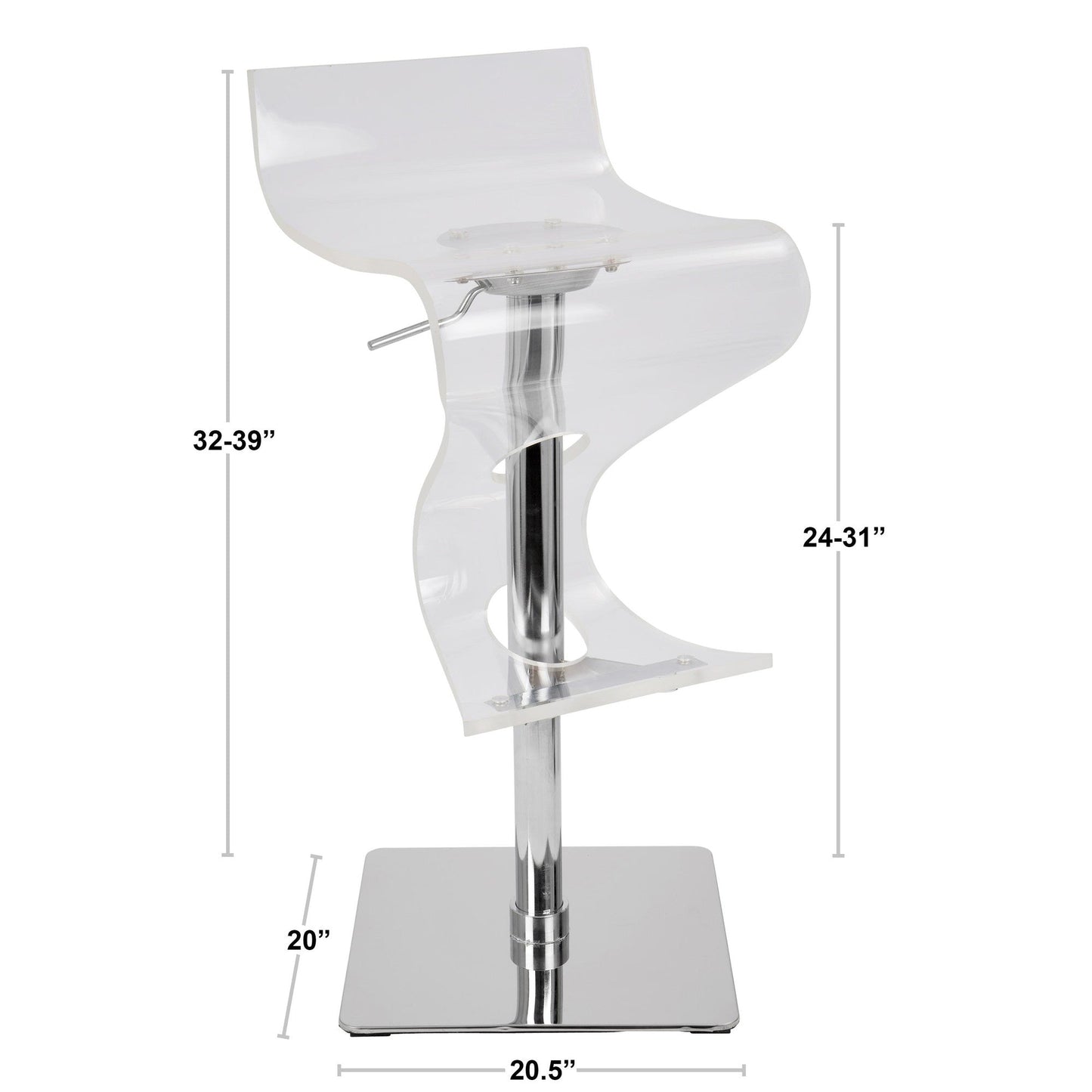 Majestic Office Furniture Adjustable Barstool