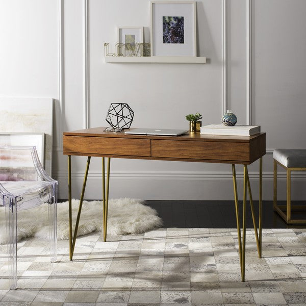 Pine Two Drawer Desk