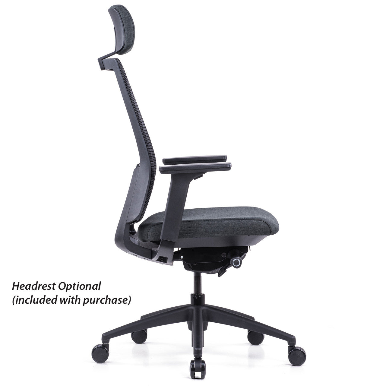 OfficeSource | Palma | High Back, Ribbed Mesh Task Chair & Headrest