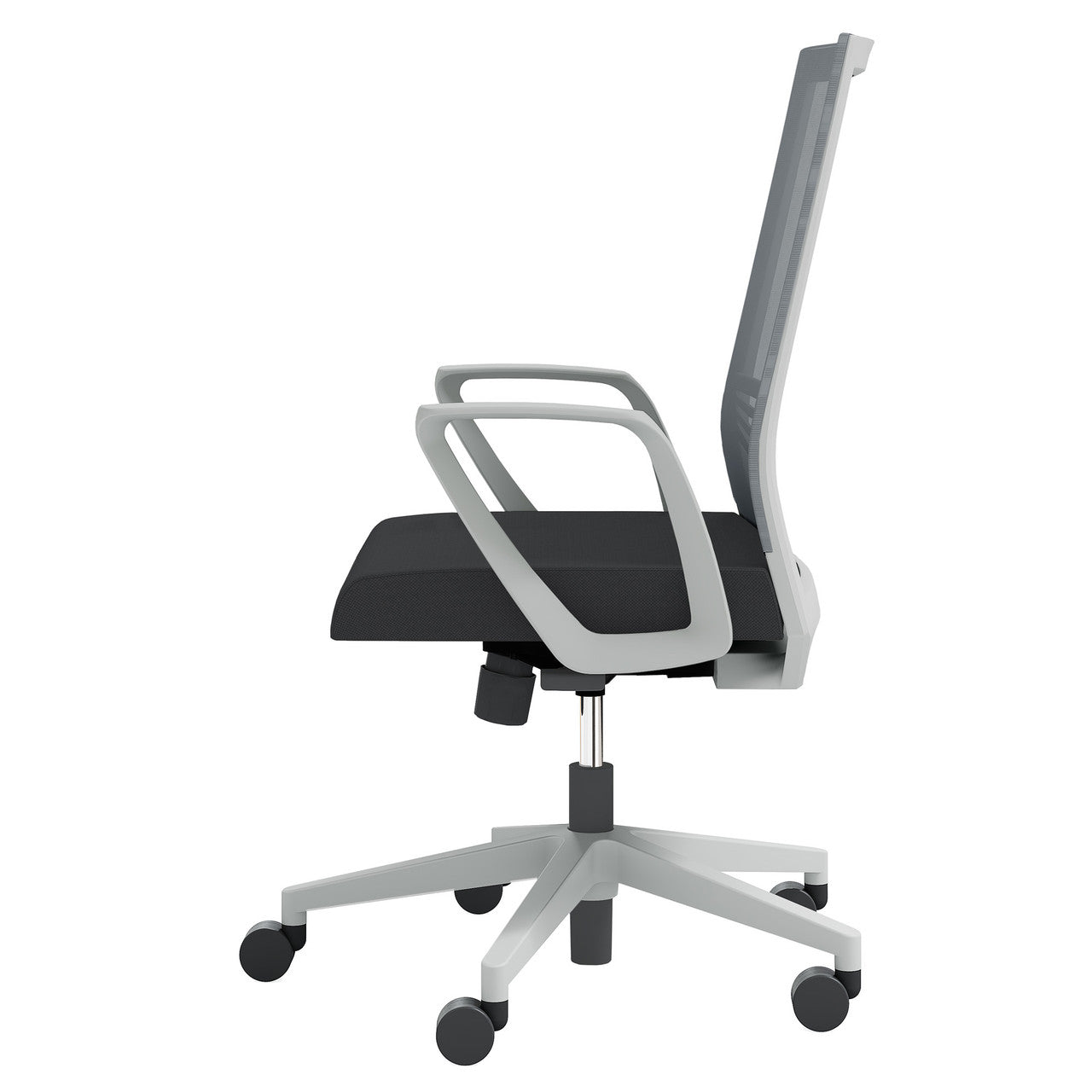 OfficeSource | Oslo | Mid-Back Mesh Conference Chair with Fixed Arms