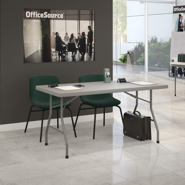 OfficeSource | Willow | Mid Back Guest Chair with Black Leg Base