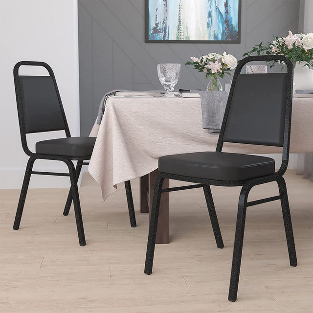 OfficeSource Reese Collection Stacker with Black Textured Metal Frame