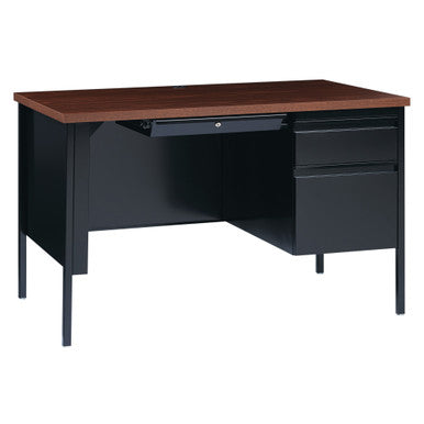 OfficeSource Raleigh Collection Right Hand, Single Pedestal Desk