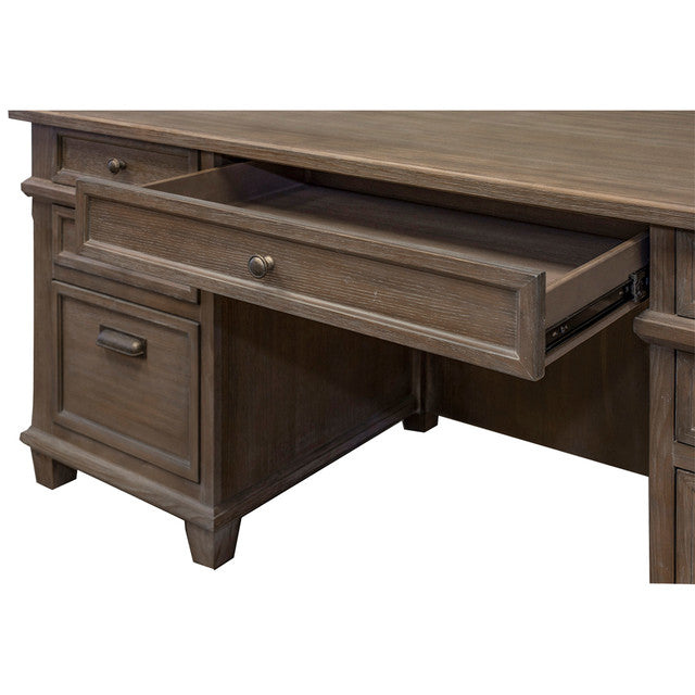 OfficeSource | Monroe | Double Pedestal Desk
