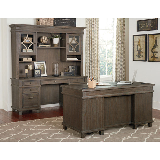 OfficeSource | Monroe | Double Pedestal Desk