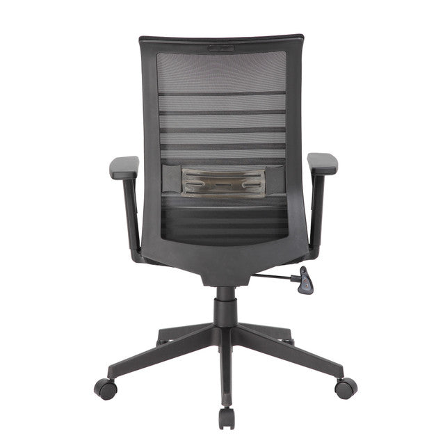 OfficeSource | Interchangeable | Mesh High Back Task Chair with Black Base