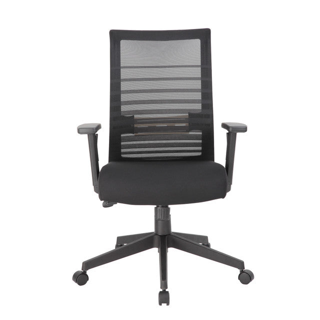 OfficeSource | Interchangeable | Mesh High Back Task Chair with Black Base