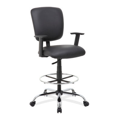 OfficeSource | Task Force | Task Stool with Footring and Chrome Base