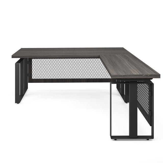 OfficeSource | Palisades | Industrial L-Shaped, Height Adjustable Desk - 72'' x 78''