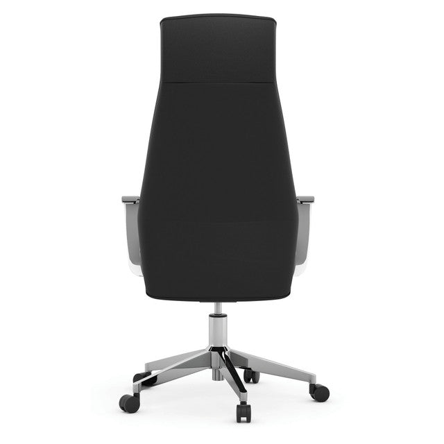OfficeSource | Empire Collection | Executive Leather High Back with Chrome Frame