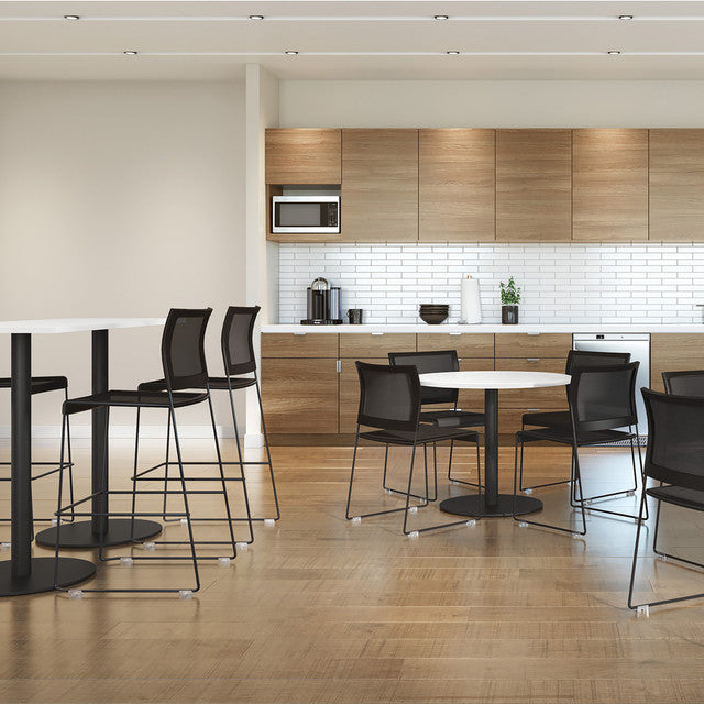 OfficeSource | Color Stack | Mesh Stool with Painted Frame