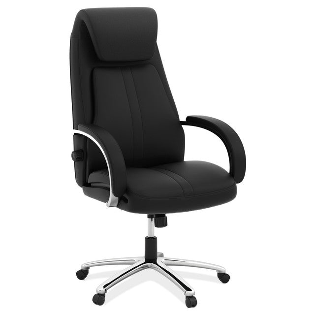 OfficeSource | Bradley | Executive High Back Chair with Chrome Frame