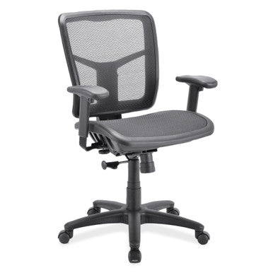 OfficeSource | CoolMesh Basic | Task Chair with Black Mesh Seat and Black Frame