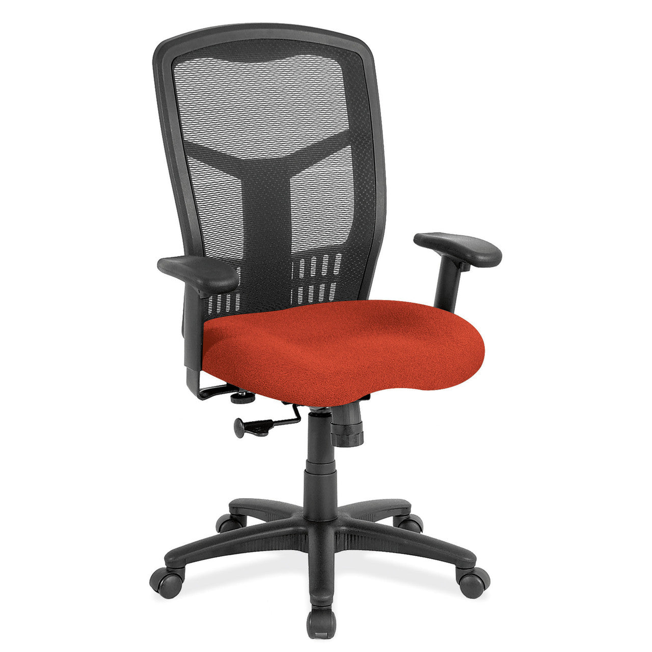OfficeSource | CoolMesh | Swivel Tilt, High Back Chair with Black Frame - Fabric