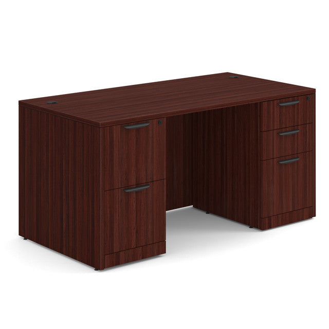 OfficeSource OS Laminate Collection Double Full Pedestal Desk