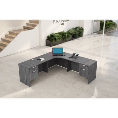 OfficeSource | OS Laminate Collection | L Shape Typical - OS6