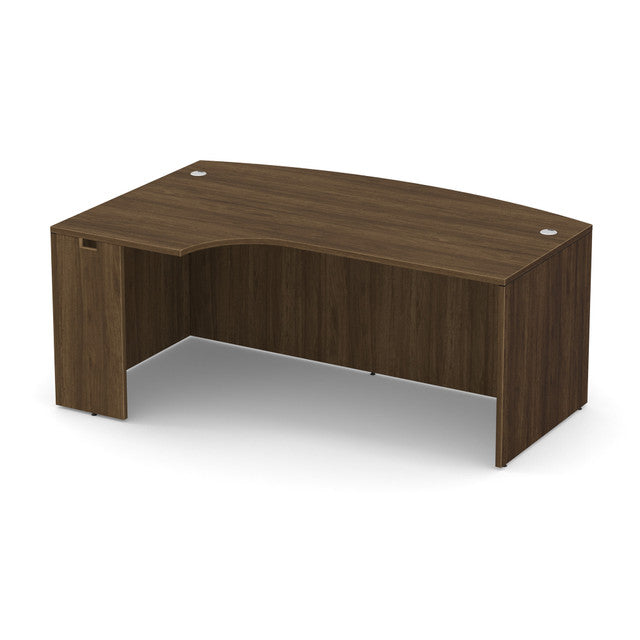 OfficeSource | OS Laminate | Straight Front Desk with Left Corner Extension