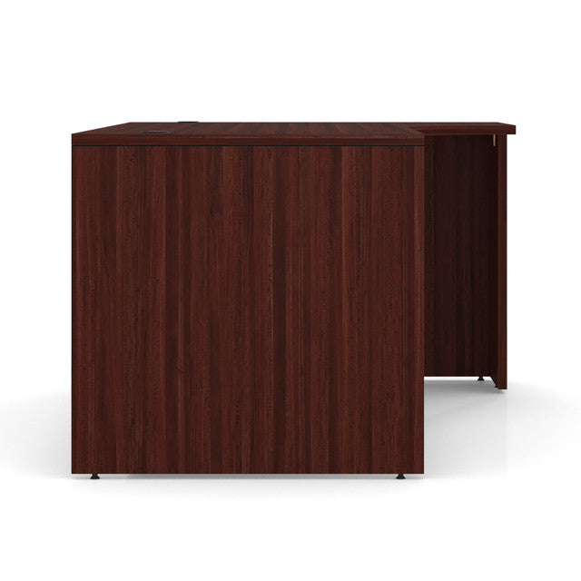 OfficeSource OS Laminate Collection Straight Front Desk with Right Corner Extension