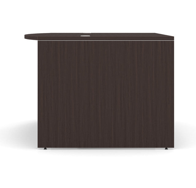 OfficeSource OS Laminate Collection Bow Front Desk Shell