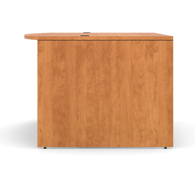 OfficeSource OS Laminate Collection Bow Front Desk Shell