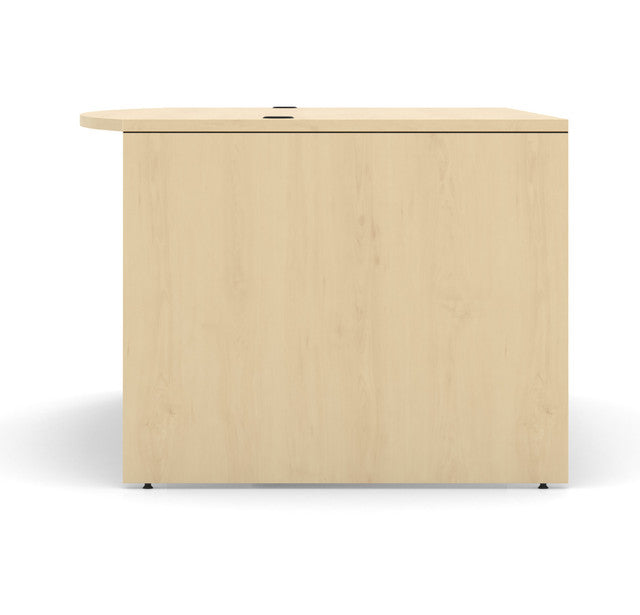 OfficeSource OS Laminate Collection Bow Front Desk Shell