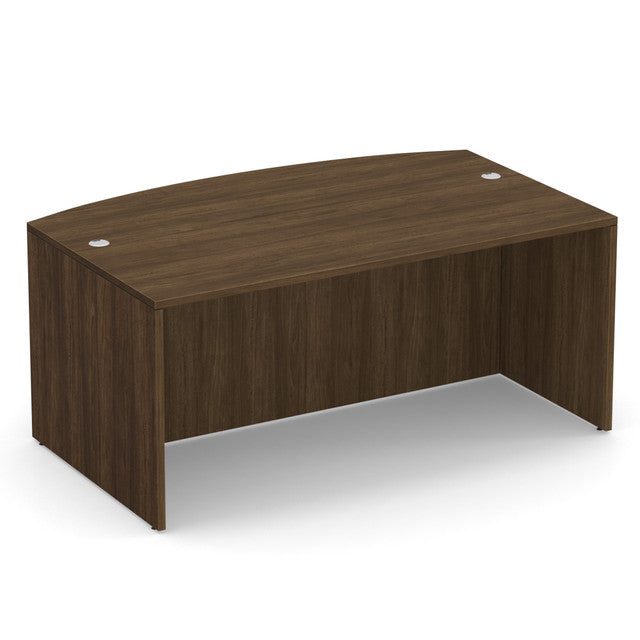 OfficeSource OS Laminate Collection Bow Front Desk Shell